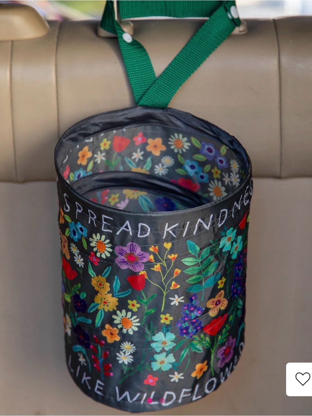 Pop Up Car Trash Can - Spread Kindness Floral
